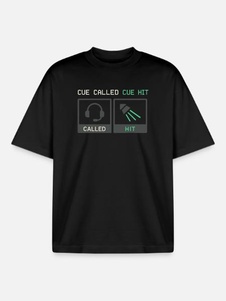 Theatertechnik-crew Bühnentechniker Ton - Boxy Heavyweight Unisex Organic T-Shirt von Stanley/Stella - Schwarz