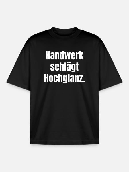 Craftsmanship beats high gloss - Boxy Heavyweight Unisex Organic T-Shirt by Stanley/Stella - black