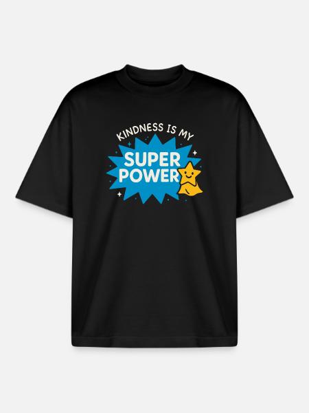 Anti-mobbing-freundlichkeit, Stehen Sie - Boxy Heavyweight Unisex Organic T-Shirt von Stanley/Stella - Schwarz