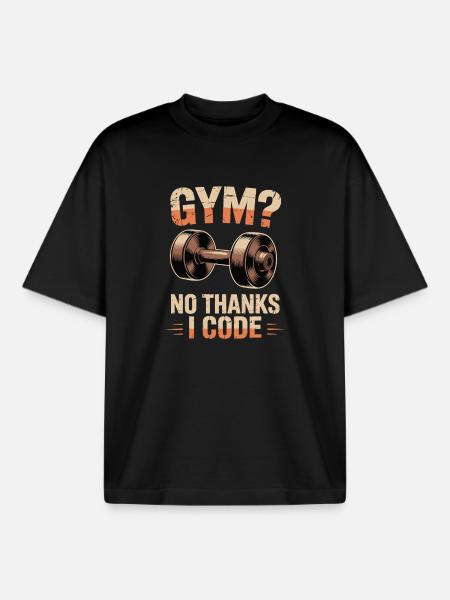 Witzige Grafik zum Thema Programmierung - Boxy Heavyweight Unisex Organic T-Shirt von Stanley/Stella - Schwarz