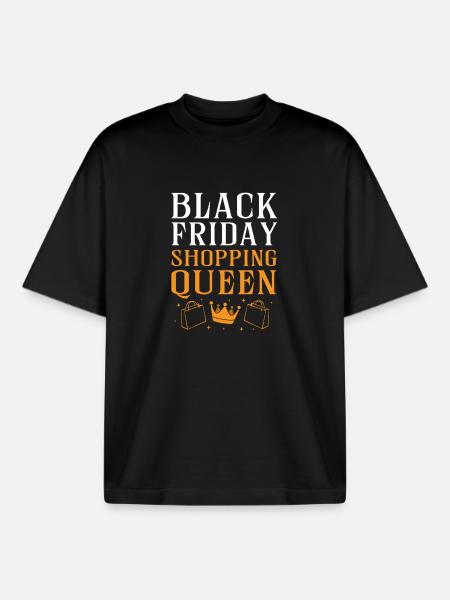 Black Friday shopping spree - Boxy Heavyweight Unisex Organic T-Shirt by Stanley/Stella - black
