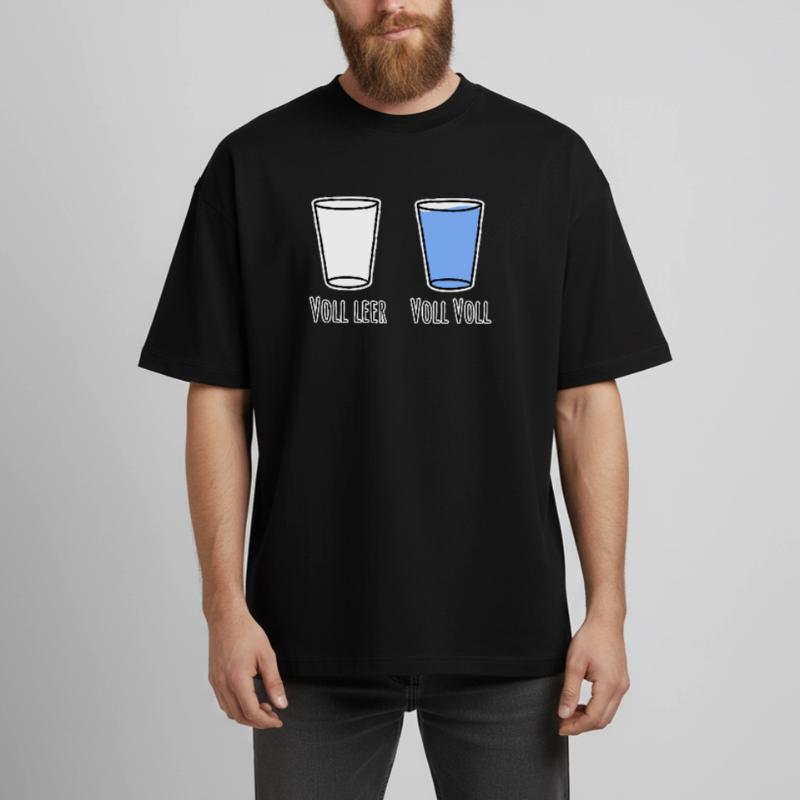 Completely empty and fully full! Full German language! Boxy Heavyweight Unisex Organic T-Shirt by Stanley/Stella
