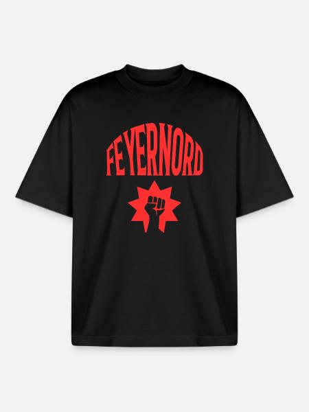 Feyernord - Boxy Heavyweight Unisex Organic T-Shirt von Stanley/Stella - Schwarz
