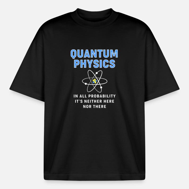 Quantum Physics Quantum Physics - Heavyweight Boxy Unisex T-Shirt by Stanley/Stella - black
