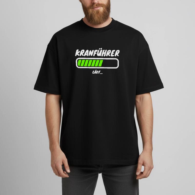 Crane operator loading beam occupation Boxy Heavyweight Unisex Organic T-Shirt by Stanley/Stella