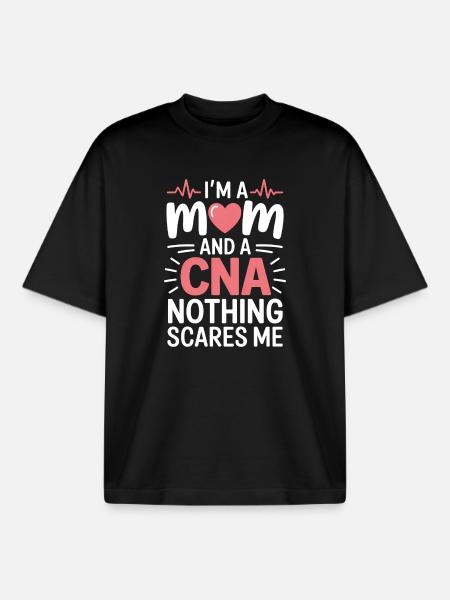 Caregiver Saying Funny Caregiver Gift - Boxy Heavyweight Unisex Organic T-Shirt by Stanley/Stella - black