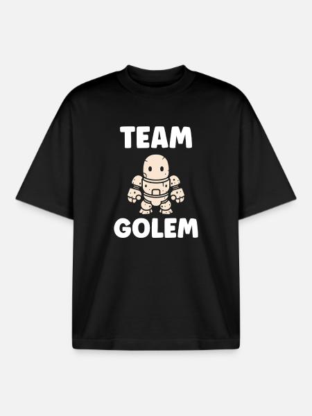 Team golem - Boxy Heavyweight Unisex Organic T-Shirt by Stanley/Stella - black
