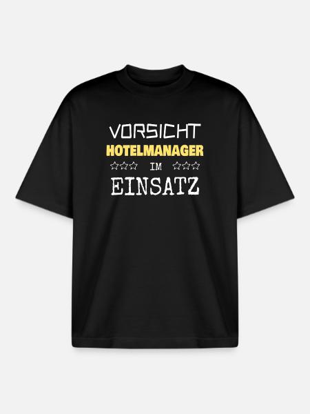 Appointment Hotel Manager - Boxy Heavyweight Unisex Organic T-Shirt by Stanley/Stella - black