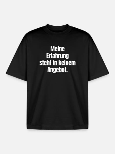 Mon expérience ne concerne aucune offre - T-shirt unisexe boxy épais biologique Stanley/Stella - noir