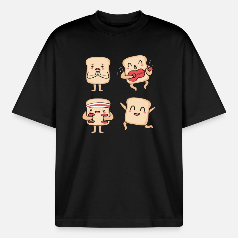 Baker Baker Baking - T-shirt unisexe épais coupe boxy Stanley/Stella - noir