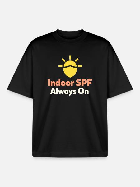 SPF Cultuur Identiteit Huidverzorging Humor - Unisex boxy heavyweight biologisch T-shirt Stanley/Stella - zwart