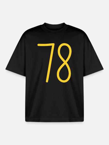 78 - Boxy Heavyweight Unisex Organic T-Shirt by Stanley/Stella - black