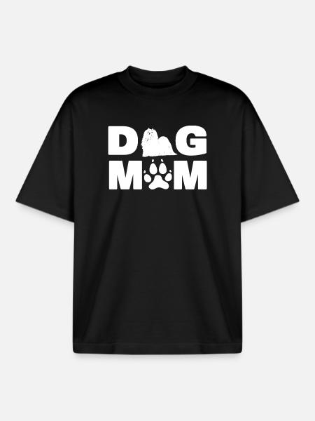 Malteser hundeelsker Kæledyr Hundemor Hund Far - Stanley/Stella unisex boxy heavyweight T-shirt økologisk - sort
