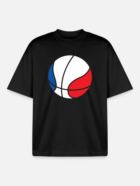 Basketball / Basketball / Basktet-Ball / Sport - Boxy Heavyweight Unisex Organic T-Shirt von Stanley/Stella - Schwarz