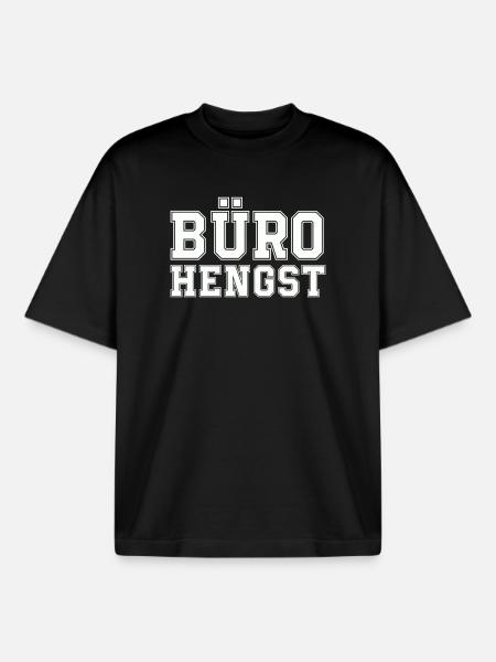 Bureau Hengst - T-shirt unisexe boxy épais biologique Stanley/Stella - noir