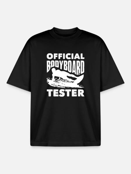 Surfing Surfboarder Bodyboarder - Boxy Heavyweight Unisex Organic T-Shirt by Stanley/Stella - black