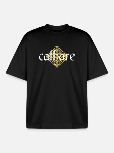 Cathar - Boxy Heavyweight Unisex Organic T-Shirt by Stanley/Stella - black