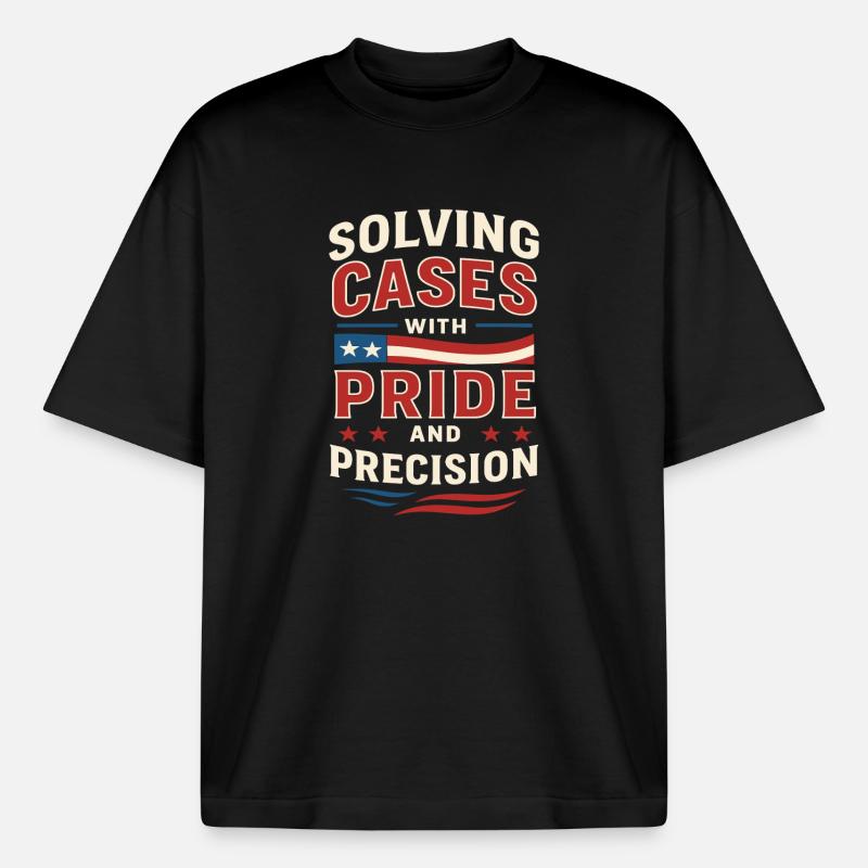 Forensic Nurse Practitioner Pride & Precision - Boxy Heavyweight Unisex Organic T-Shirt by Stanley/Stella - black