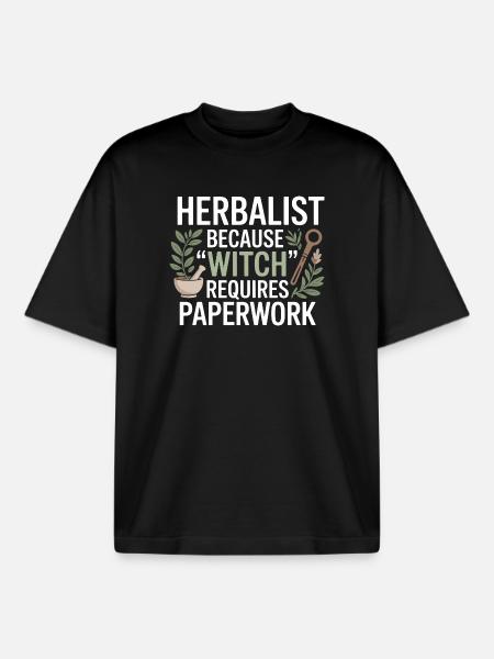 Certified Clinical Practitioner Regulatory Apparel - Boxy Heavyweight Unisex Organic T-Shirt by Stanley/Stella - black