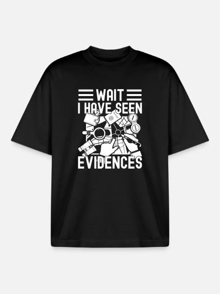 Forensisch analist heeft bewijs gezien misdaad - Unisex boxy heavyweight biologisch T-shirt Stanley/Stella - zwart