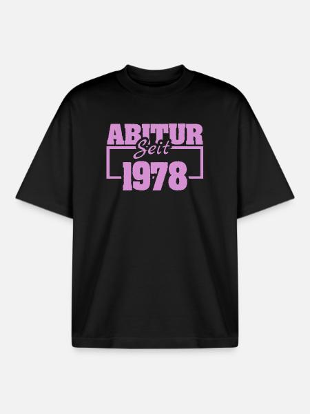 1978 - T-shirt unisexe boxy épais biologique Stanley/Stella - noir