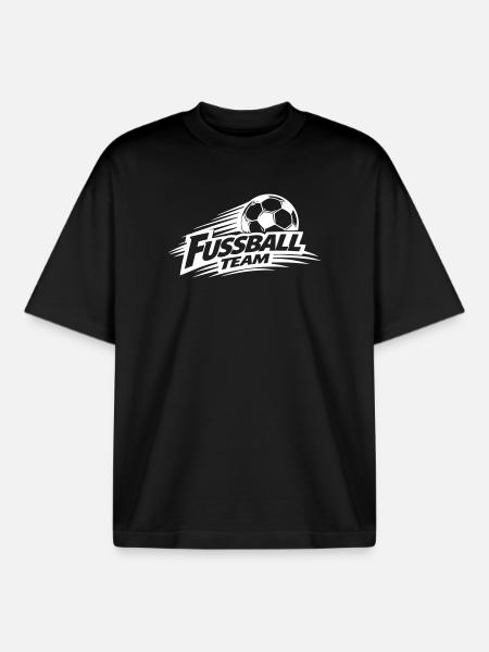 Fussball Team Symbol - Boxy Heavyweight Unisex Organic T-Shirt von Stanley/Stella - Schwarz