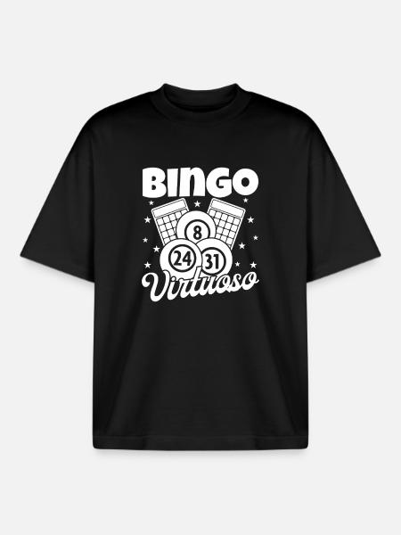 Bingo Virtuose Bingo - T-shirt unisexe boxy épais biologique Stanley/Stella - noir