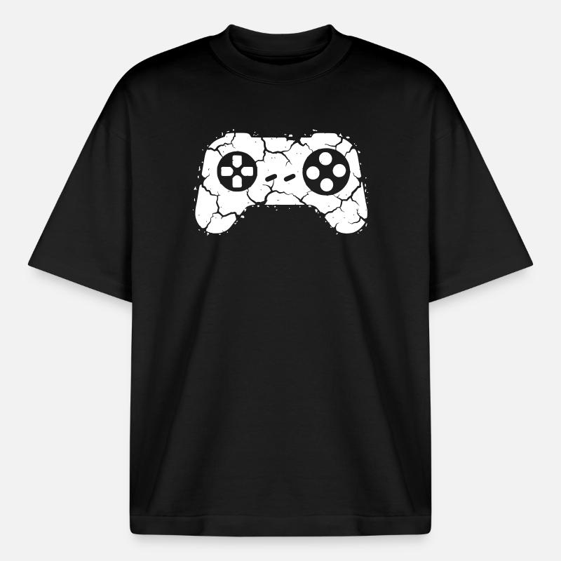 Controller Risse Rage Quit - Boxy Heavyweight Unisex Organic T-Shirt von Stanley/Stella - Schwarz