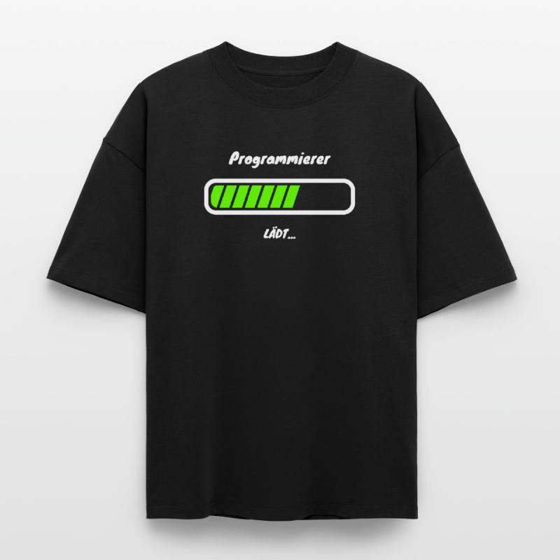 Programmer Loading Software Development Boxy Heavyweight Unisex Organic T-Shirt by Stanley/Stella