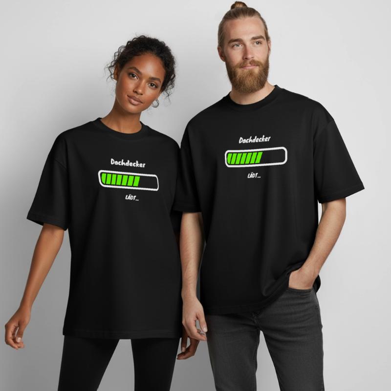 Roofer loading beam Roofer trainee Boxy Heavyweight Unisex Organic T-Shirt by Stanley/Stella