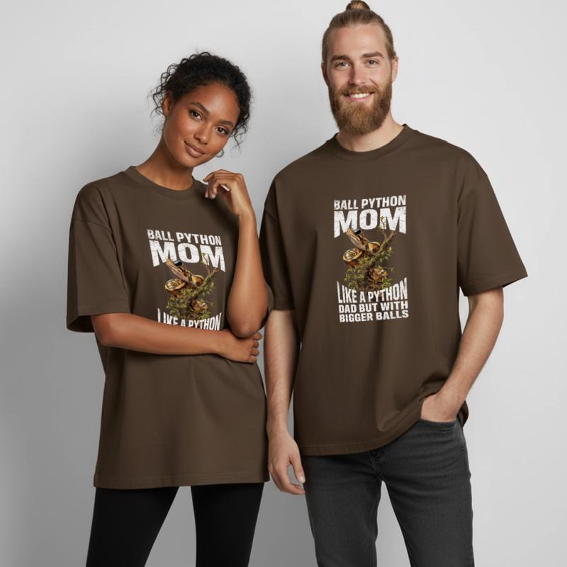 King Python Mom Mom Snakes Terrarium Python Boxy Heavyweight Unisex Organic T-Shirt by Stanley/Stella