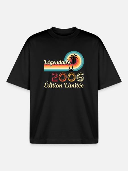 Legendary 2006, limitierte Ausgabe - Boxy Heavyweight Unisex Organic T-Shirt von Stanley/Stella - Schwarz