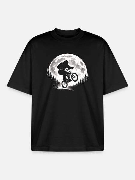 Bigfoot BMX Sprung - Boxy Heavyweight Unisex Organic T-Shirt von Stanley/Stella - Schwarz