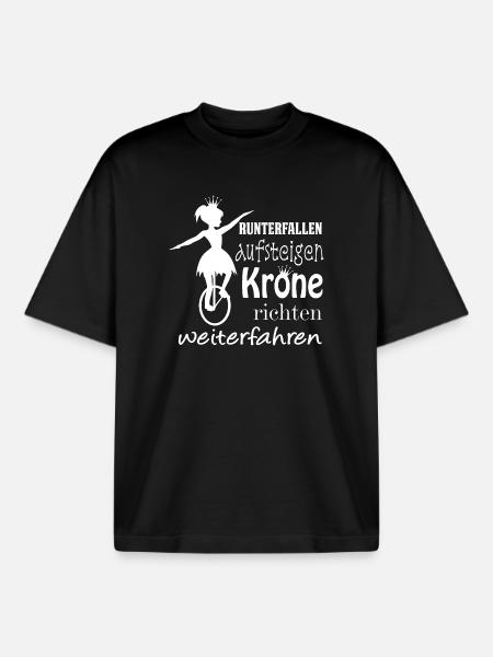 Enhjulet cykel | Unicycling Freestyle - Stanley/Stella unisex boxy heavyweight T-shirt økologisk - sort