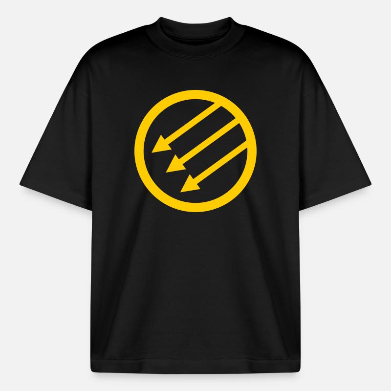 Iron Front / Eiserne Front / Järnfronten - Boxy Heavyweight Unisex Organic T-Shirt by Stanley/Stella - black