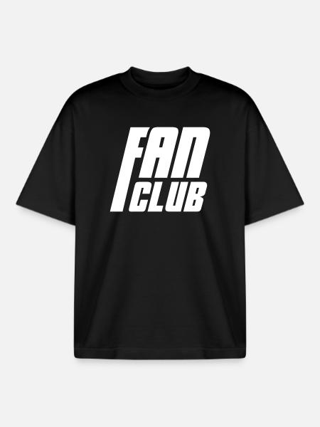 Fan Club - Boxy Heavyweight Unisex Organic T-Shirt by Stanley/Stella - black