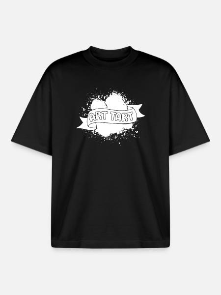 Funny Art Painter Art Tart Drawing - Boxy Heavyweight Unisex Organic T-Shirt by Stanley/Stella - black