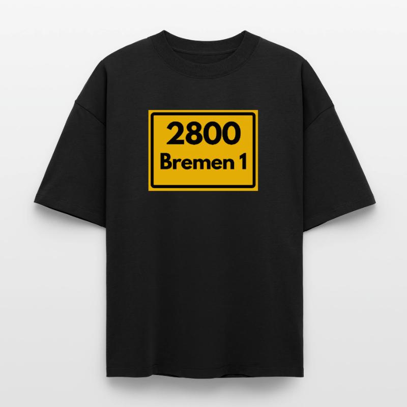 OLD POSTCODE POSTCODE RETRO 2800 BREMEN 1 – HANSE Heavyweight Boxy Unisex T-Shirt by Stanley/Stella