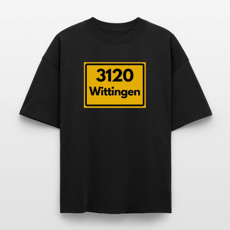 OLD POSTCODE POSTCODE RETRO 3120 WITTRINGEN Boxy Heavyweight Unisex Organic T-Shirt by Stanley/Stella