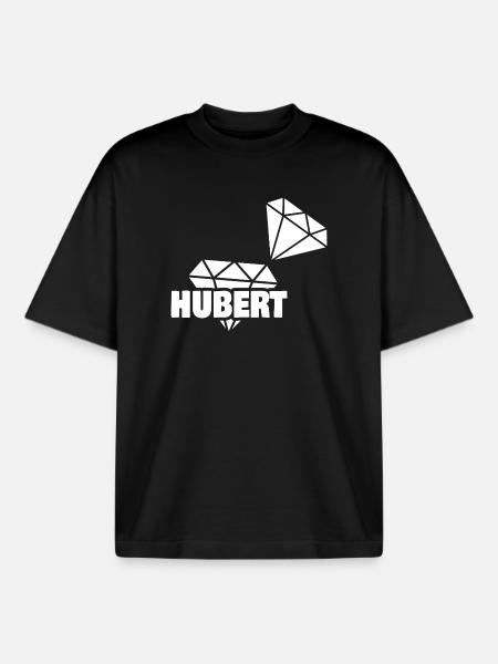Gift for Hubert - Boxy Heavyweight Unisex Organic T-Shirt by Stanley/Stella - black