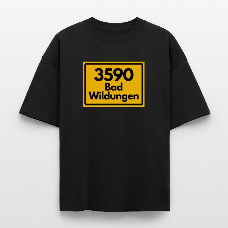 OLD POSTCODE POSTCODE RETRO 3590 BAD WILDUNGEN Heavyweight Boxy Unisex T-Shirt by Stanley/Stella