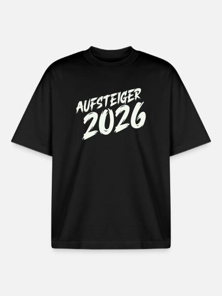 Rising Star 2026 Design - Boxy Heavyweight Unisex Organic T-Shirt by Stanley/Stella - black