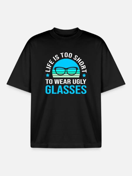 Optician Ophthalmologist Optics - Boxy Heavyweight Unisex Organic T-Shirt by Stanley/Stella - black