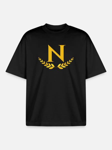 N - Boxy Heavyweight Unisex Organic T-Shirt von Stanley/Stella - Schwarz