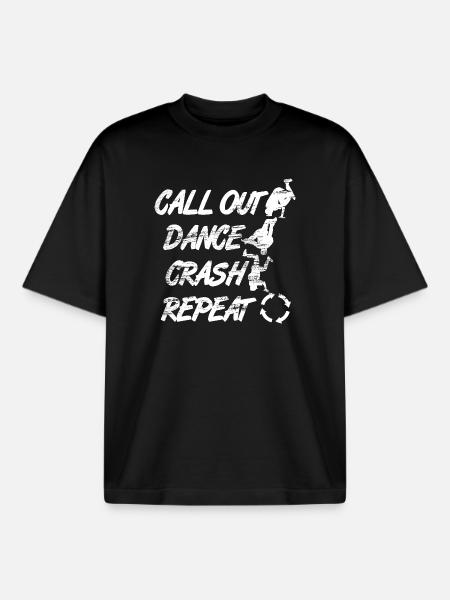 Breakdance Moves - Boxy Heavyweight Unisex Organic T-Shirt by Stanley/Stella - black