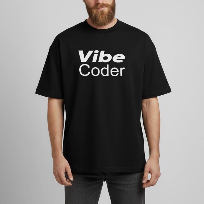 Techno-utopie : Vibe Coder T-shirt unisexe boxy épais biologique Stanley/Stella