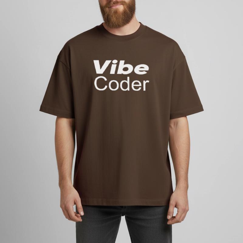 Techno-utopia: Vibe Coder Heavyweight Boxy Unisex T-Shirt by Stanley/Stella