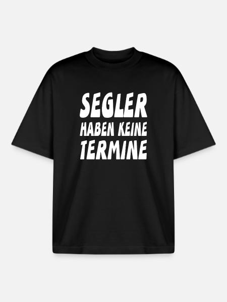 Segeln - Boxy Heavyweight Unisex Organic T-Shirt von Stanley/Stella - Schwarz