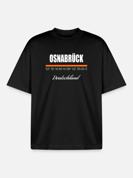 Osnabrück - Boxy Heavyweight Unisex Organic T-Shirt von Stanley/Stella - Schwarz