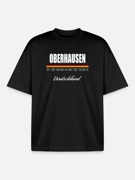 Oberhausen - Boxy Heavyweight Unisex Organic T-Shirt von Stanley/Stella - Schwarz